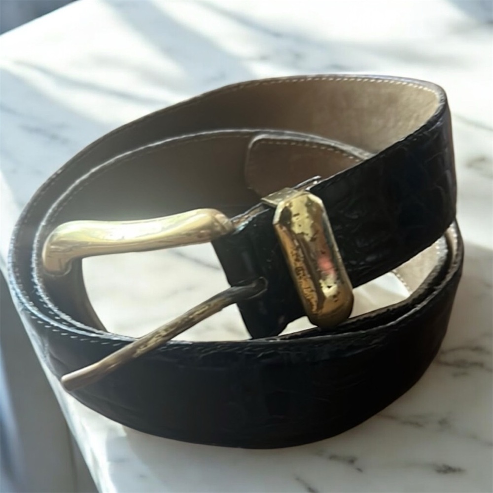 Guy Laroche Crocodile Belt Size 32